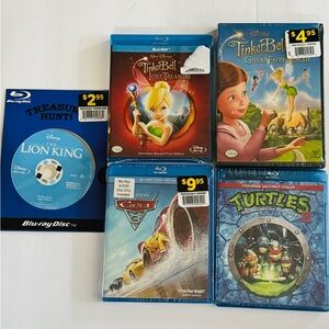Disney Teenage Mutant Ninja Turtles Blu-ray 5 DVD Bundle/Lot